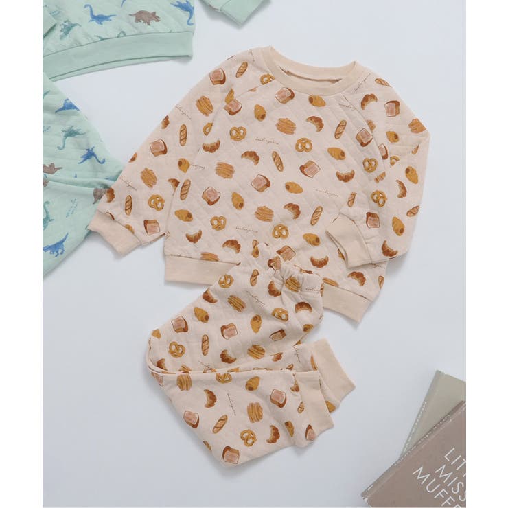 パン＆恐竜モチーフキルトパジャマ | F.O.Online Store | 詳細画像1 