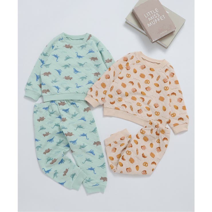 パン＆恐竜モチーフキルトパジャマ | F.O.Online Store | 詳細画像1 