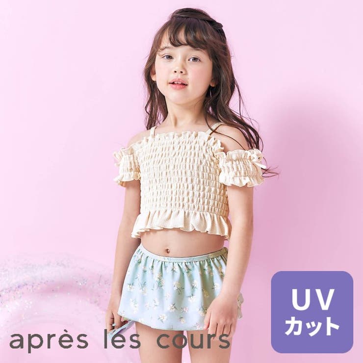 ナチュラル花柄シャーリングセパレート水着[品番：FOKK0015113