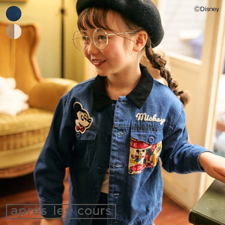 ディズニーキャラクターパッチワークシャツジャケット[品番