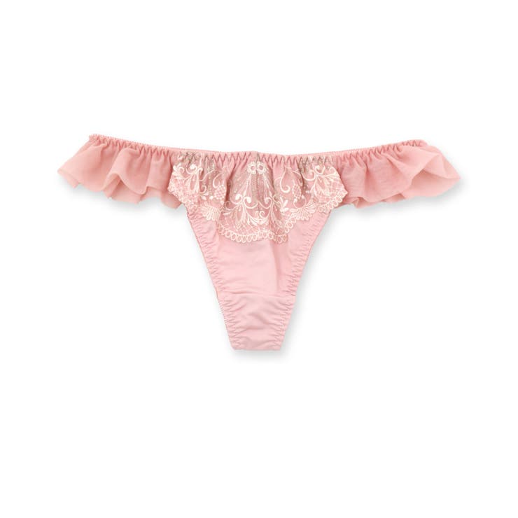 ピンク | エレガントランジェリー予備にしても単品でも可愛いTバックショーツ | fran de lingerie