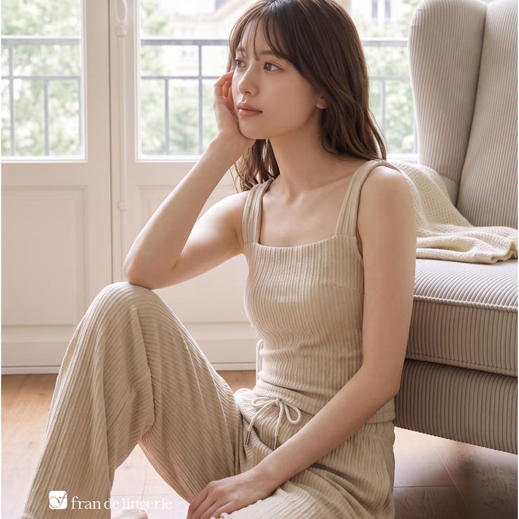 ミルクティー | トップストップス「ココウエア」 タンクトップ | fran de lingerie