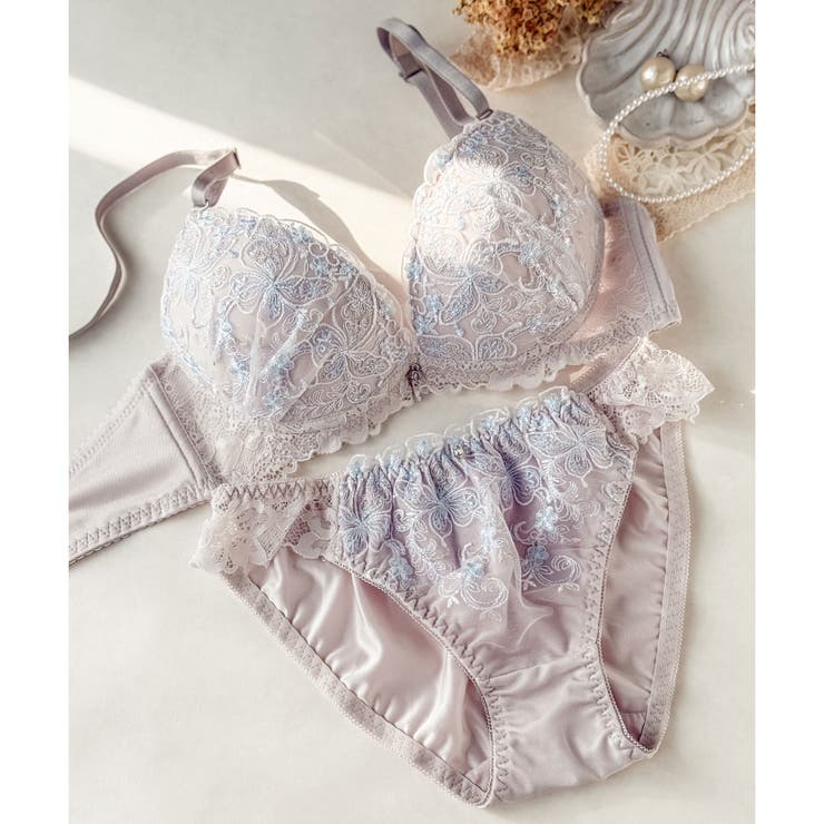 グレージュ | 新作続々 「ペアブラジャー ペアブラジャー（ワイヤー有り）」 | fran de lingerie
