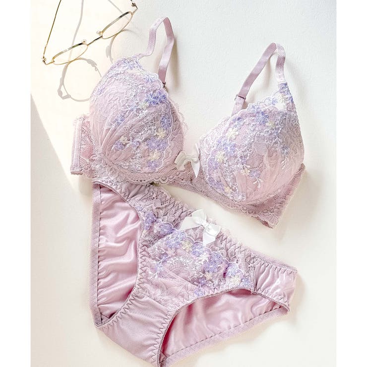 パープル3 | 新作続々 「ペアブラジャー ペアブラジャー（ワイヤー有り）」 | fran de lingerie