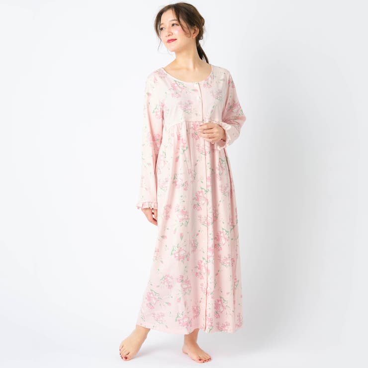 Cotton Me 綿100 シリーズ 花柄前開きワンピース 品番 Fdlw Fran De Lingerie フランデランジェリー のレディースファッション通販 Shoplist ショップリスト