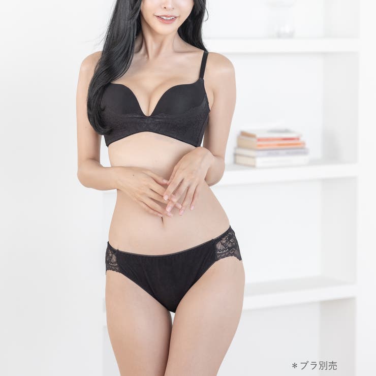 シンプルデザイン劇的な付け心地＆バストメイクのブラとお揃いショーツ 「ドラマティ… | fran de lingerie | 詳細画像19 