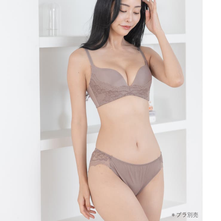 シンプルデザイン劇的な付け心地＆バストメイクのブラとお揃いショーツ 「ドラマティ… | fran de lingerie | 詳細画像23 