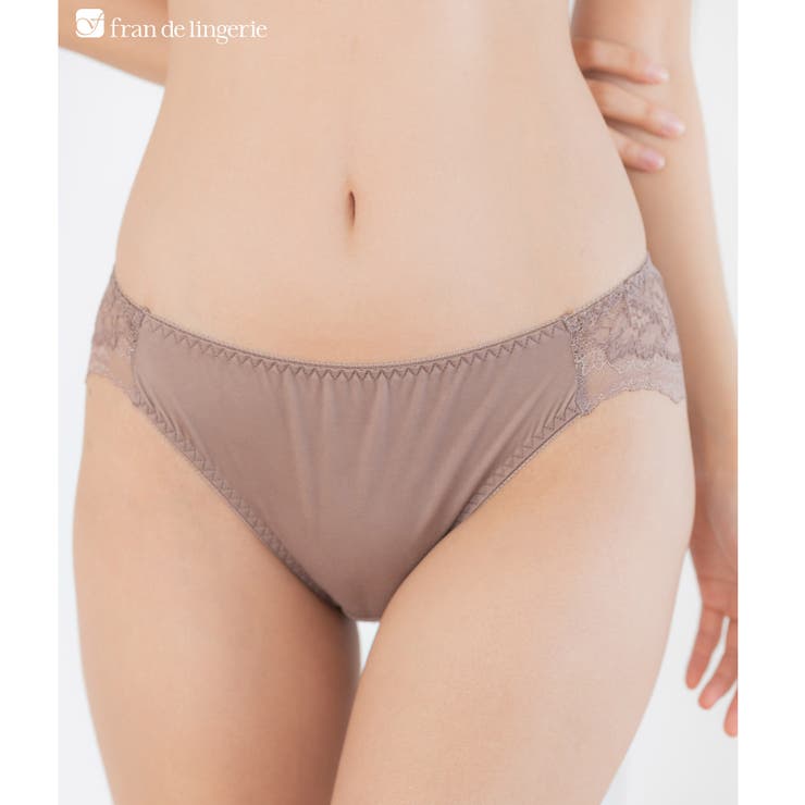 ブラウン | シンプルデザイン劇的な付け心地＆バストメイクのブラとお揃いショーツ 「ドラマティ… | fran de lingerie