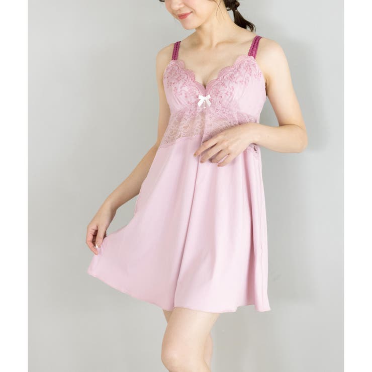 ピンクベージュ | Noble Tiara ノーブルティアラ コーディネートスリップ | fran de lingerie
