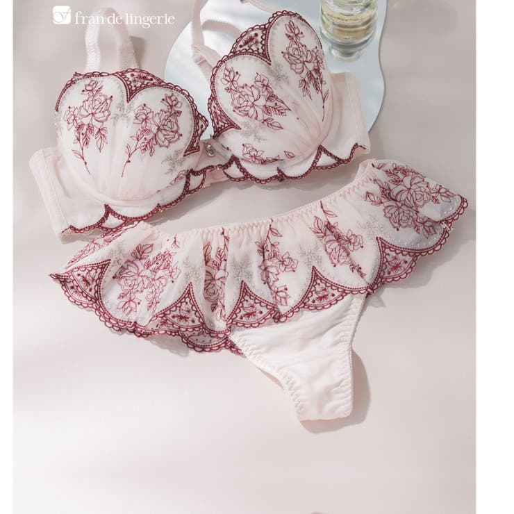 ピンク | ロマンチックランジェリー フェミニン タンガ | fran de lingerie