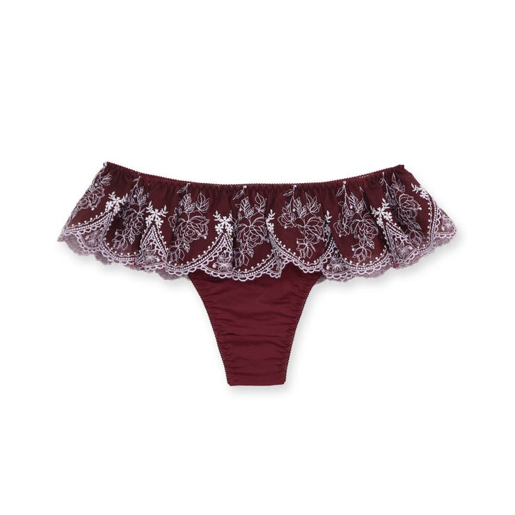 ワイン | ロマンチックランジェリー フェミニン タンガ | fran de lingerie