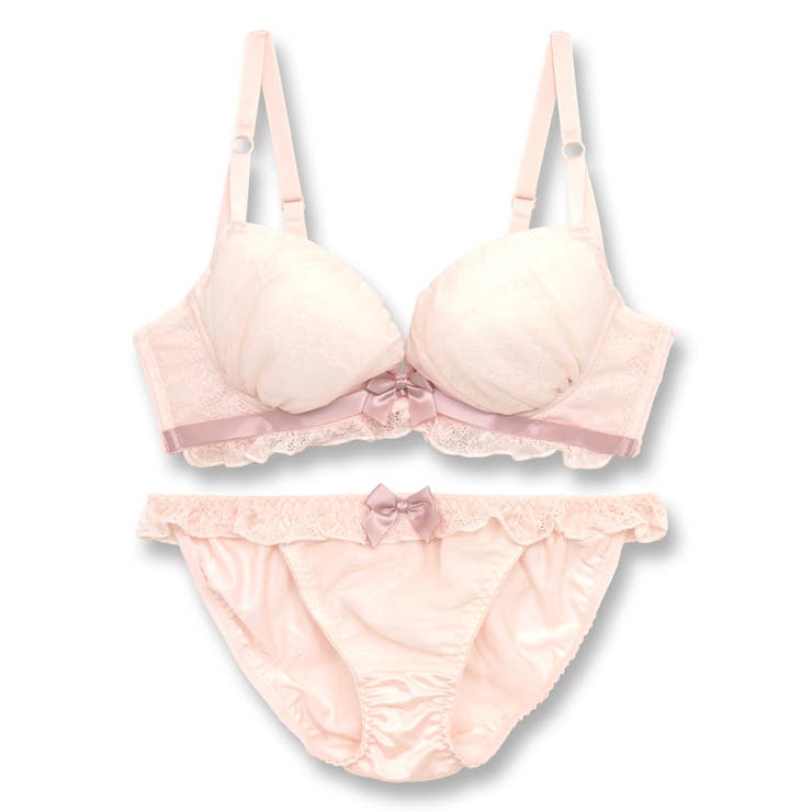 ロマンチックなブラ＆ショーツSETナチュラルボリューム×寄せ胸 「シアーベール … | fran de lingerie | 詳細画像7 