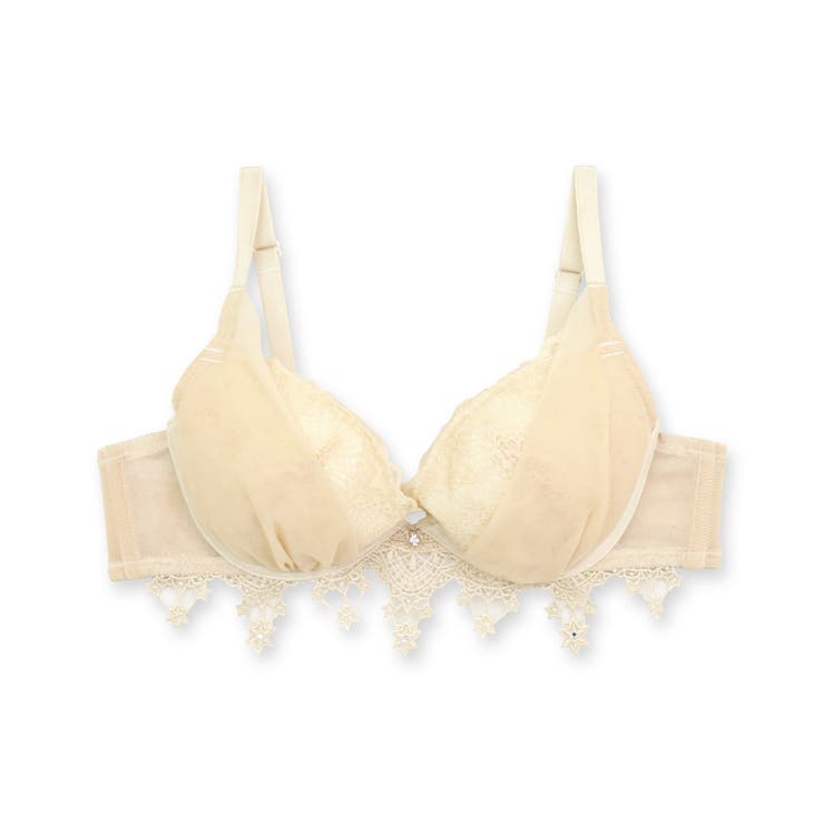 とびきりキュートなスターレース華奢見せ楽ちんフィットブラ 「プティフィット001… | fran de lingerie | 詳細画像3 