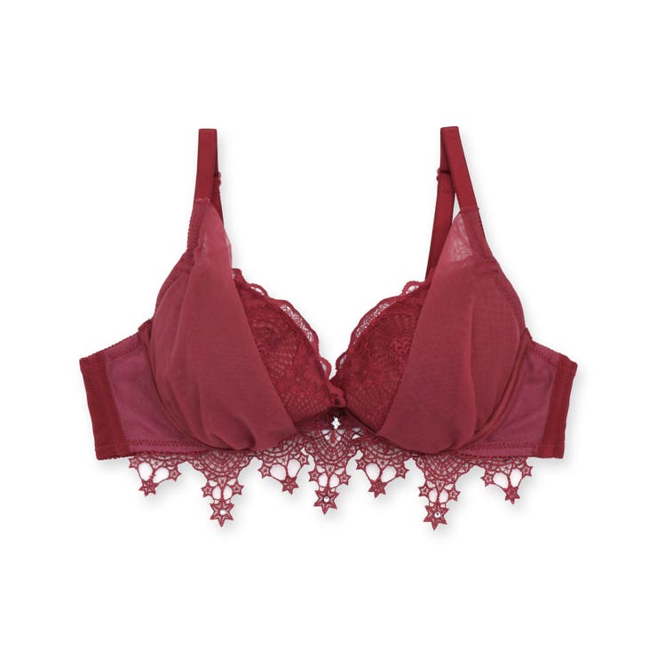 とびきりキュートなスターレース華奢見せ楽ちんフィットブラ 「プティフィット001… | fran de lingerie | 詳細画像4 