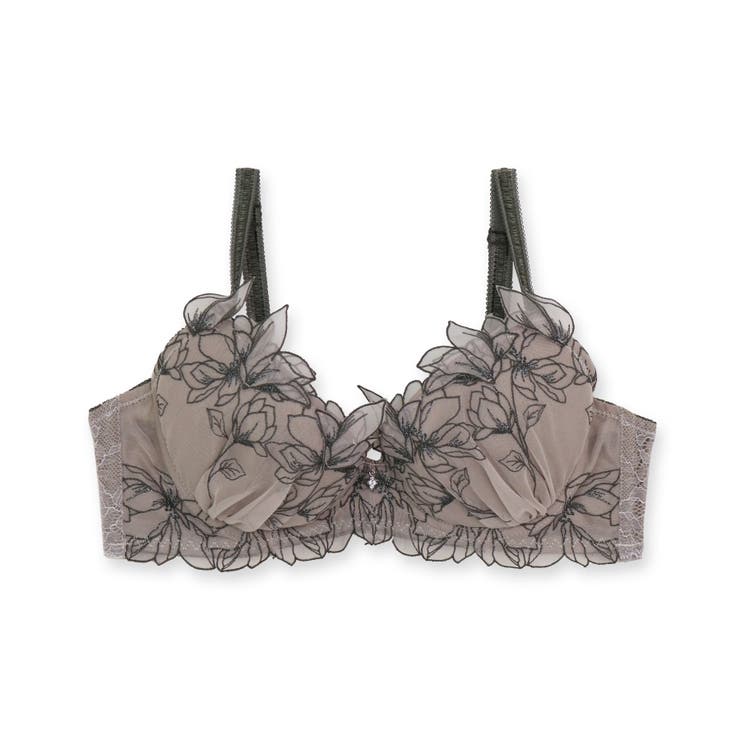 軽やかに揺れるチュールフラワー安定感◎のすっきりバストメイク 「ノーブルティアラ… | fran de lingerie | 詳細画像7 