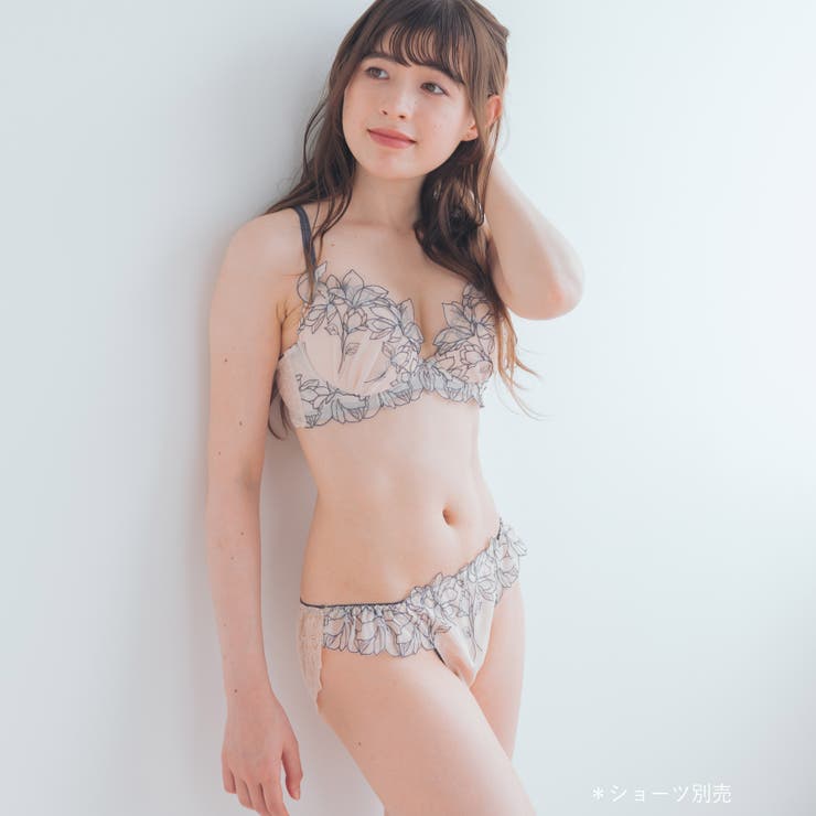 軽やかに揺れるチュールフラワー安定感◎のすっきりバストメイク 「ノーブルティアラ… | fran de lingerie | 詳細画像18 