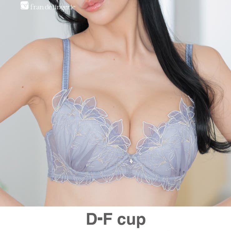 リラ | 軽やかに揺れるチュールフラワー安定感◎のすっきりバストメイク 「ノーブルティアラ… | fran de lingerie