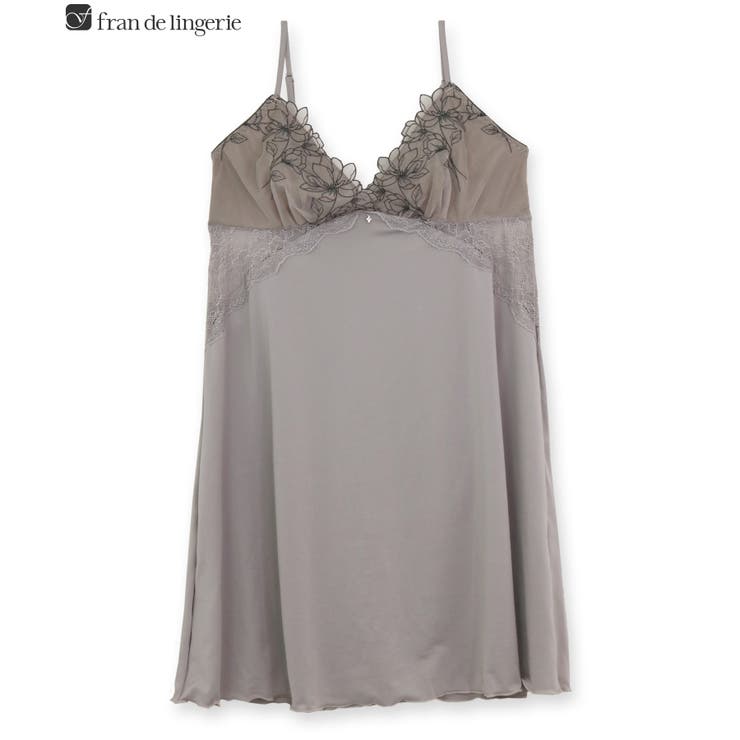 モカ | 軽やかに揺れるチュールフラワー可愛い＋実用的 「ノーブルティアラブラ002 デザ… | fran de lingerie