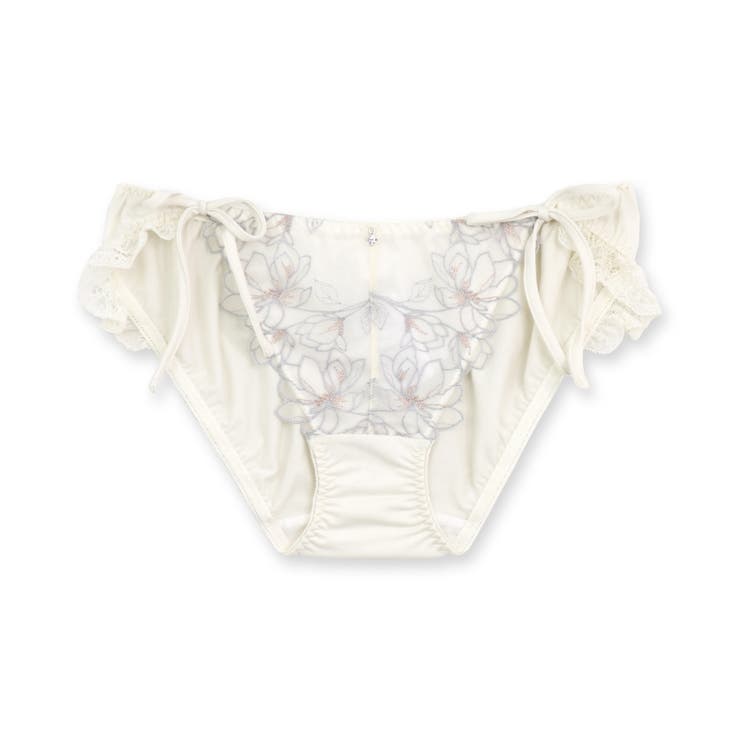 軽やかに揺れるチュールフラワー可愛くて楽ちんな紐ショーツ | fran de lingerie | 詳細画像5 