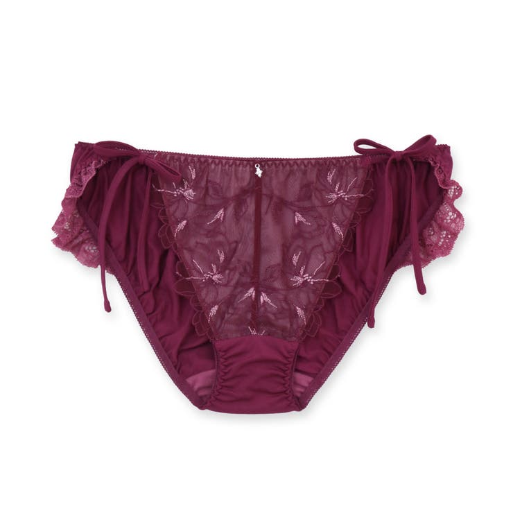 軽やかに揺れるチュールフラワー可愛くて楽ちんな紐ショーツ | fran de lingerie | 詳細画像6 