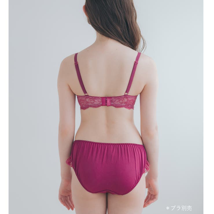 軽やかに揺れるチュールフラワー可愛くて楽ちんな紐ショーツ | fran de lingerie | 詳細画像11 
