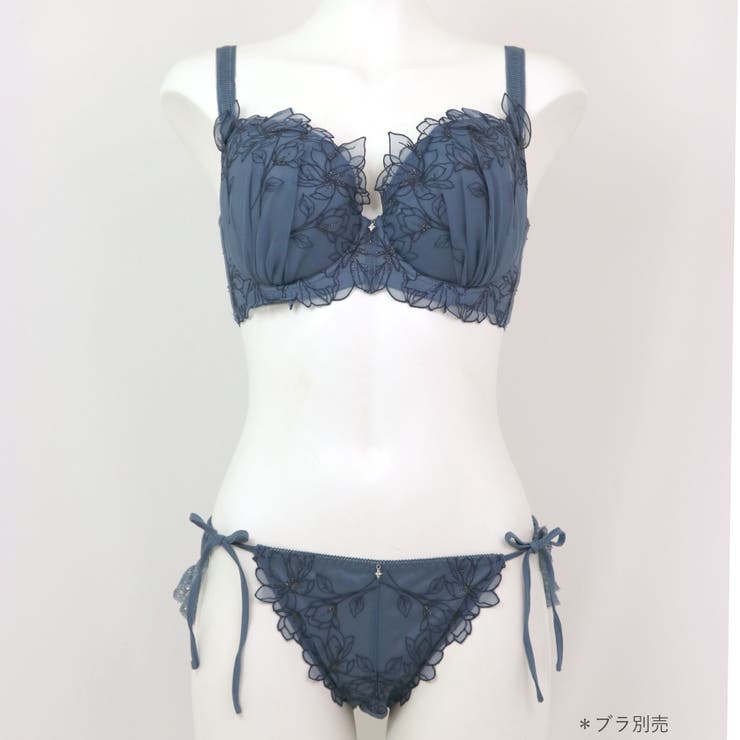 軽やかに揺れるチュールフラワー可愛くて楽ちんな紐ショーツ | fran de lingerie | 詳細画像18 