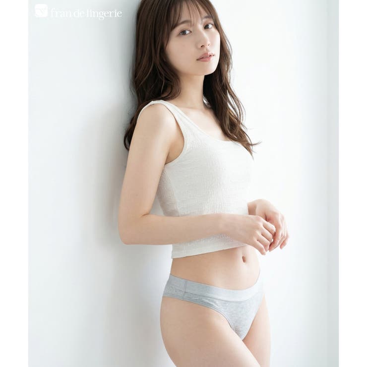 ライトグレー | シンプルTバックショーツ 「とろリラショーツ タンガ」 Tバック タンガ | fran de lingerie