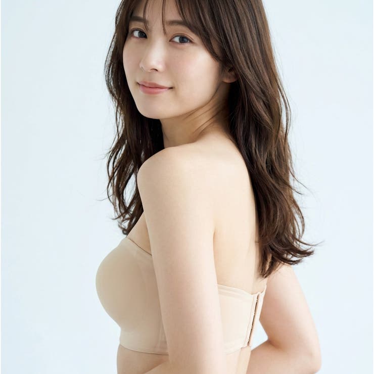 響きにくい シンプル美胸チューブブラズレにくい滑り止め付き＆通気性◯の穴あきパッ… | fran de lingerie | 詳細画像8 