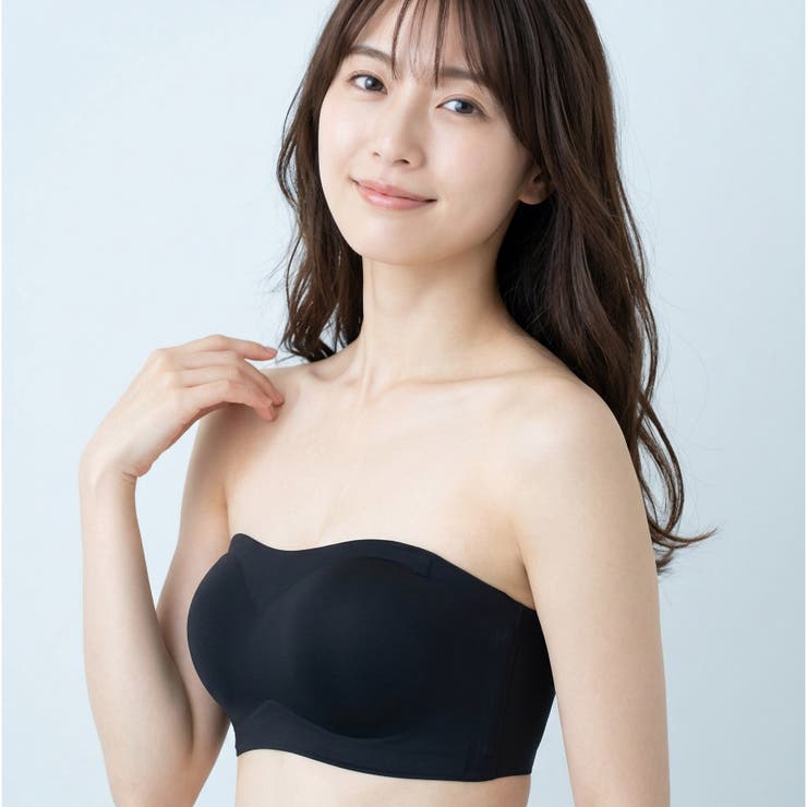 響きにくい シンプル美胸チューブブラズレにくい滑り止め付き＆通気性◯の穴あきパッ… | fran de lingerie | 詳細画像13 