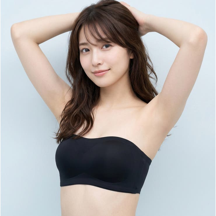 響きにくい シンプル美胸チューブブラズレにくい滑り止め付き＆通気性◯の穴あきパッ… | fran de lingerie | 詳細画像14 