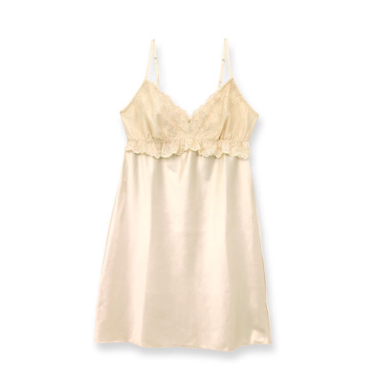 シャンパン | Elegance Satin エレガンスサテン コーディネートスリップ | fran de lingerie