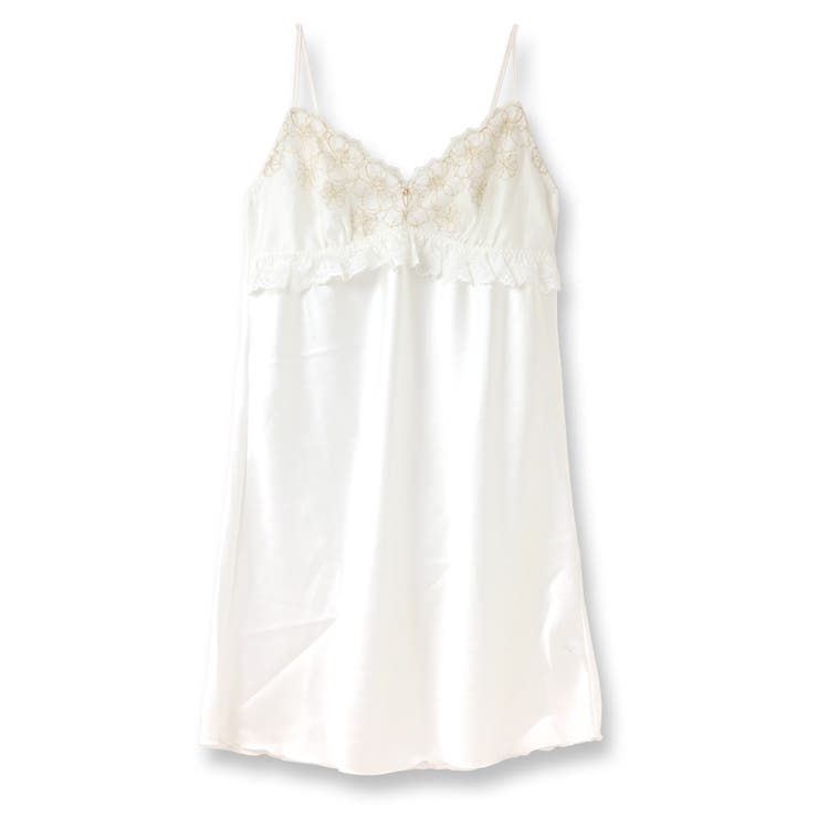 オフホワイト | Elegance Satin エレガンスサテン コーディネートスリップ | fran de lingerie