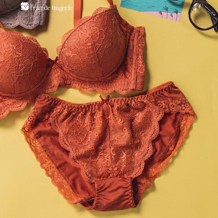 ブリックレッド | 人気のノンワイヤーとお揃い  「スタイルアップワイヤレス ショーツ」 ショーツ | fran de lingerie