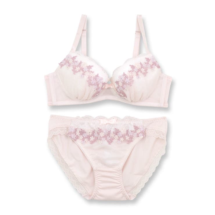可憐なフラワーレースのフェミニンランジェリーナチュラルバスト 「フラワークラウン | fran de lingerie | 詳細画像4 
