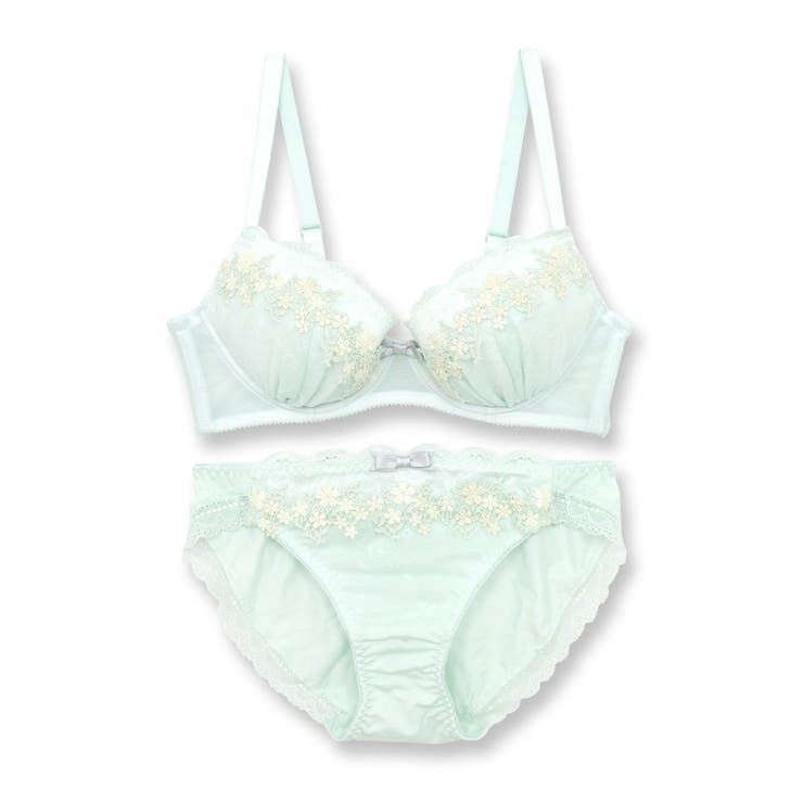 可憐なフラワーレースのフェミニンランジェリーナチュラルバスト 「フラワークラウン | fran de lingerie | 詳細画像5 