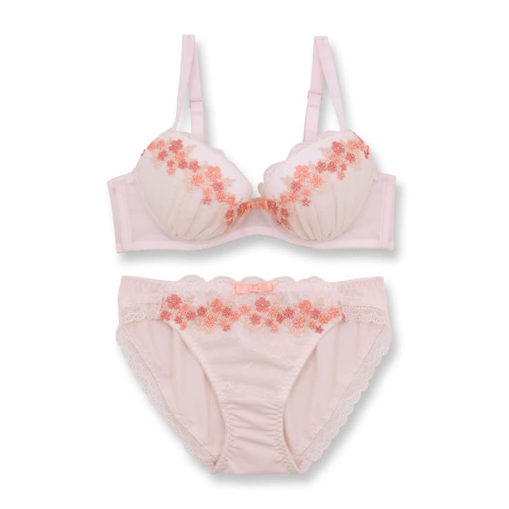 可憐なフラワーレースのフェミニンランジェリーナチュラルバスト 「フラワークラウン | fran de lingerie | 詳細画像8 