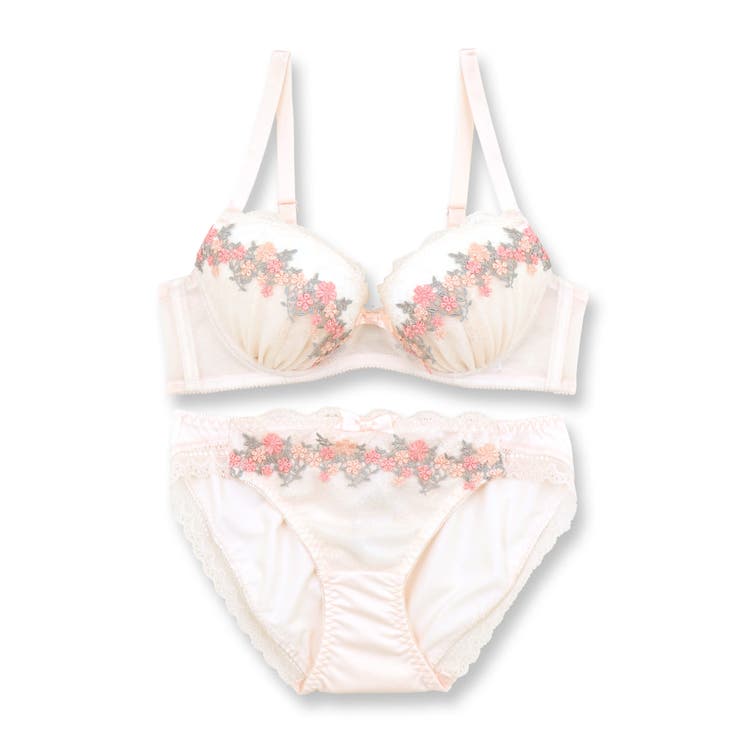 可憐なフラワーレースのフェミニンランジェリーナチュラルバスト 「フラワークラウン | fran de lingerie | 詳細画像9 
