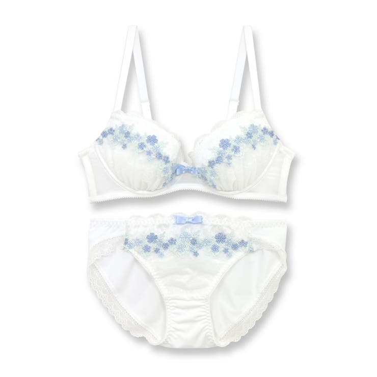 可憐なフラワーレースのフェミニンランジェリーナチュラルバスト 「フラワークラウン | fran de lingerie | 詳細画像12 