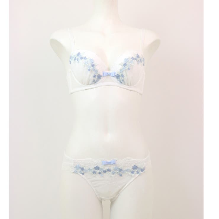可憐なフラワーレースのフェミニンランジェリーナチュラルバスト 「フラワークラウン | fran de lingerie | 詳細画像25 