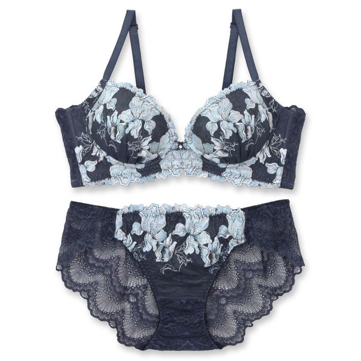 華あり刺繍のノンワイヤー しっかり盛れるノンワイヤー 「スタイルアップワイヤレス | fran de lingerie | 詳細画像3 