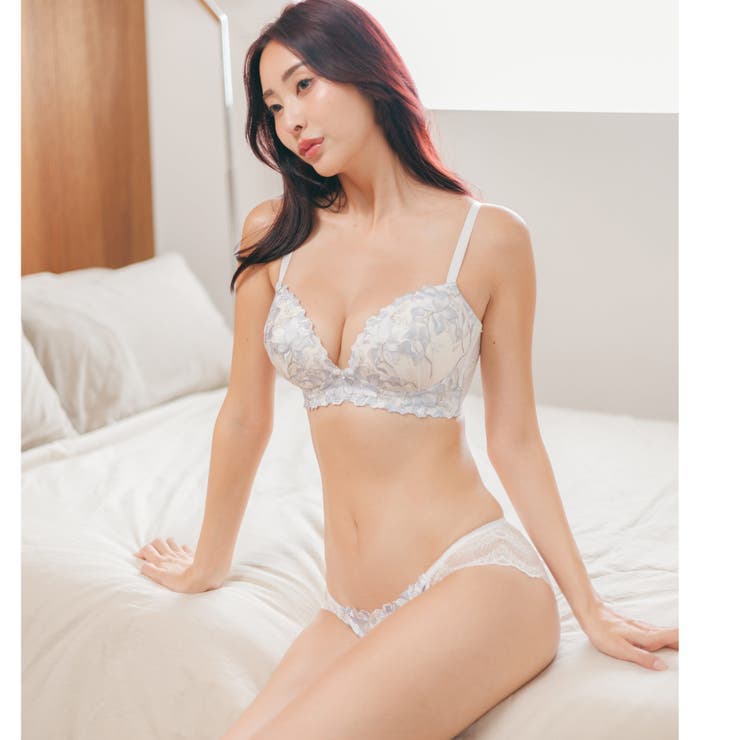 華あり刺繍のノンワイヤー しっかり盛れるノンワイヤー 「スタイルアップワイヤレス | fran de lingerie | 詳細画像22 