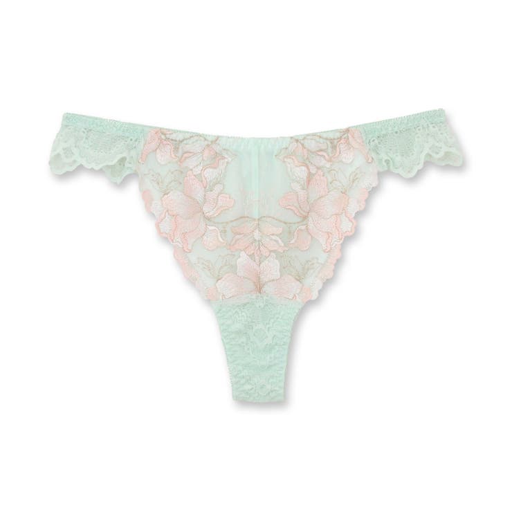 華あり刺繍ノンワイヤーブラ＆ショーツセットとお揃い 「スタイルアップワイヤレス … | fran de lingerie | 詳細画像2 