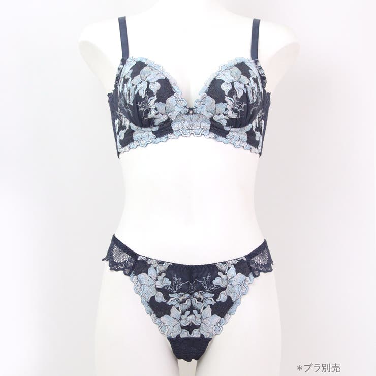 華あり刺繍ノンワイヤーブラ＆ショーツセットとお揃い 「スタイルアップワイヤレス … | fran de lingerie | 詳細画像13 