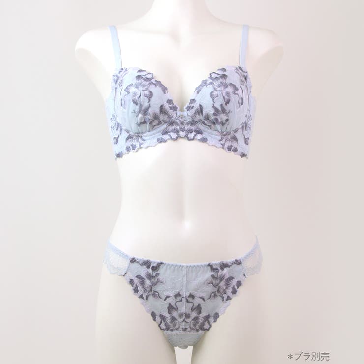 華あり刺繍ノンワイヤーブラ＆ショーツセットとお揃い 「スタイルアップワイヤレス … | fran de lingerie | 詳細画像13 