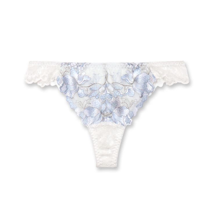 華あり刺繍ノンワイヤーブラ＆ショーツセットとお揃い 「スタイルアップワイヤレス | fran de lingerie | 詳細画像4 