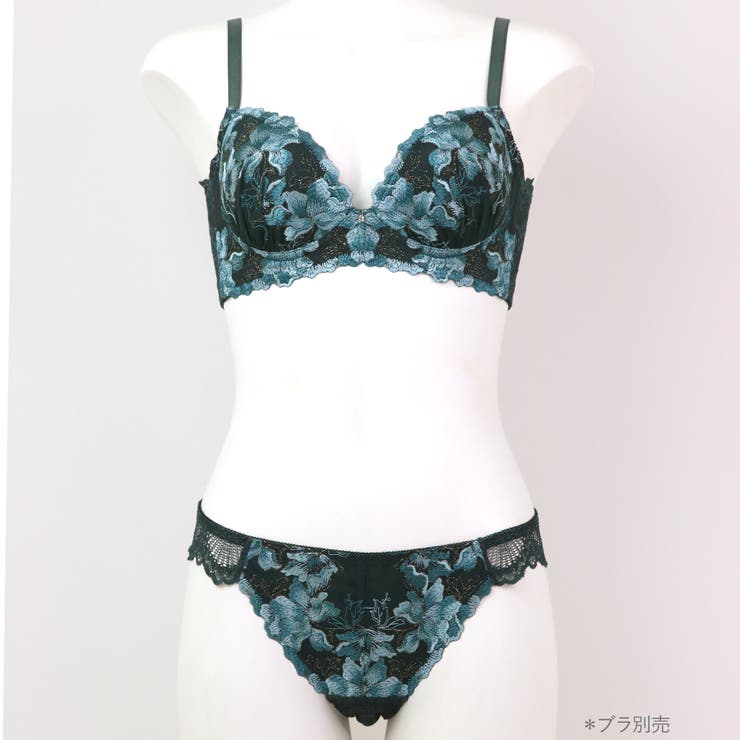 華あり刺繍ノンワイヤーブラ＆ショーツセットとお揃い 「スタイルアップワイヤレス | fran de lingerie | 詳細画像14 
