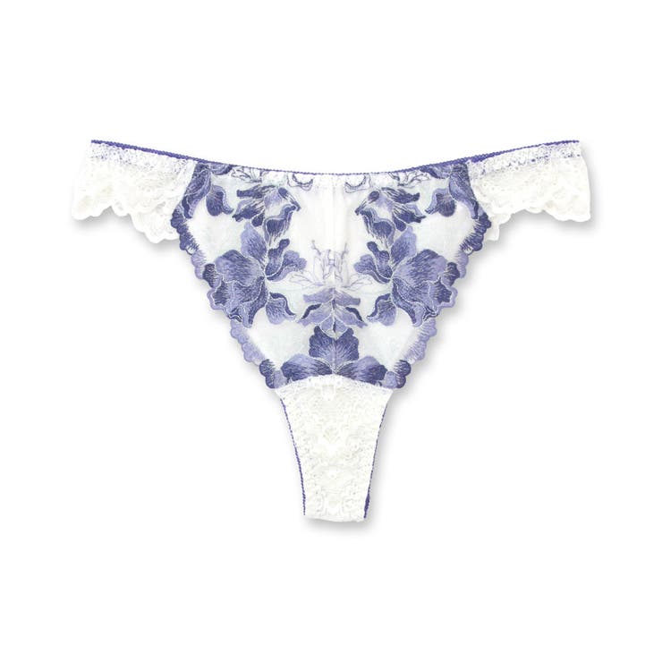 オフ2 | 華あり刺繍ノンワイヤーブラ＆ショーツセットとお揃い 「スタイルアップワイヤレス … | fran de lingerie