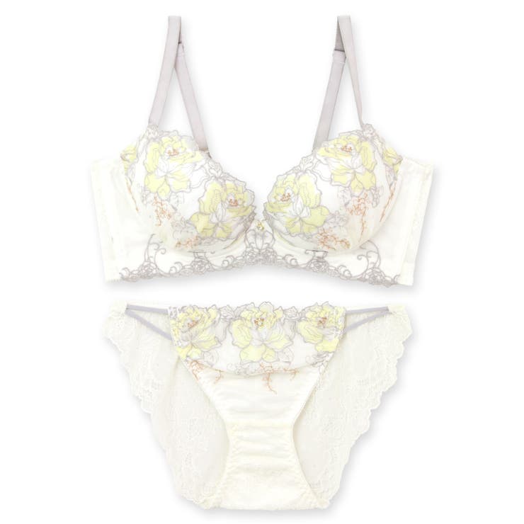 人気の高胸メイクノンワイヤー 華あり刺繍デザイン | fran de lingerie | 詳細画像3 