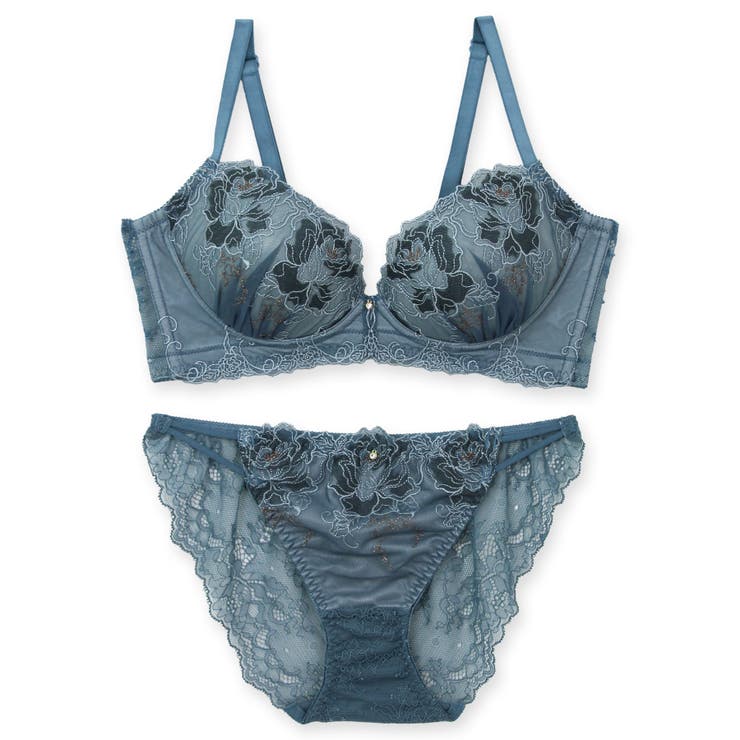 人気の高胸メイクノンワイヤー 華あり刺繍デザイン | fran de lingerie | 詳細画像4 