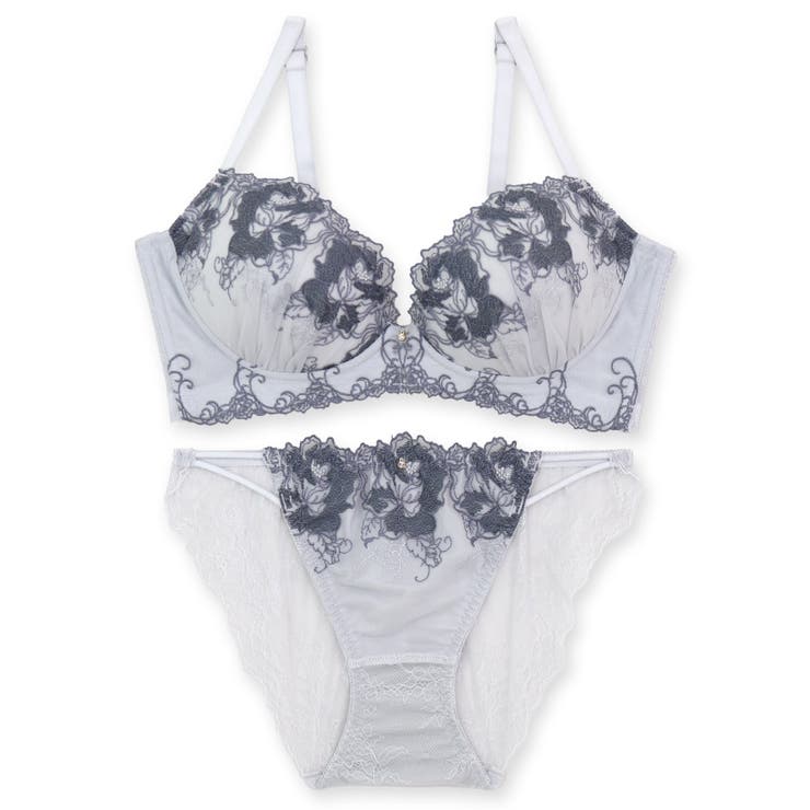 人気の高胸メイクノンワイヤー 華あり刺繍デザイン | fran de lingerie | 詳細画像5 